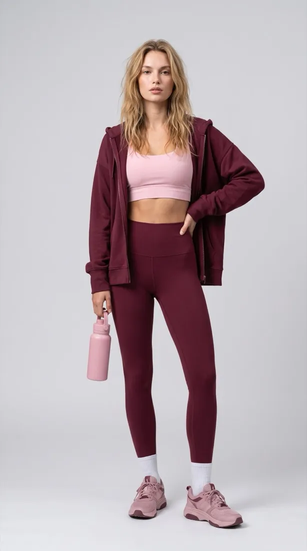 Rendered Fits activewear try-on result